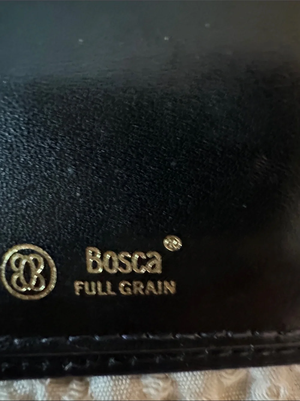 Vintage Bosca Leather Continental Envelope Wallet.